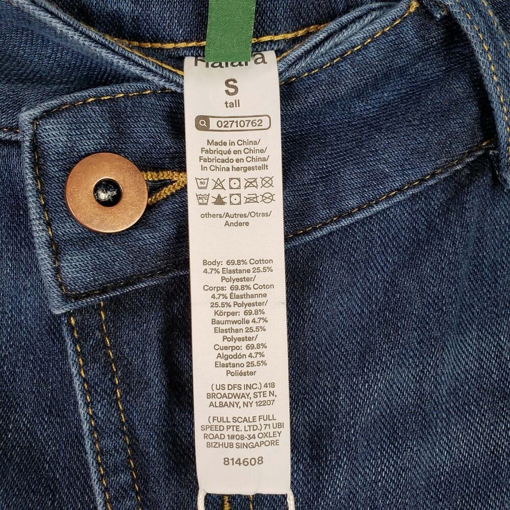 Halara Flex Asymmetric Low Rise Wide Leg Casual Jeans Womens Size Small Tall New - Picture 6 of 10